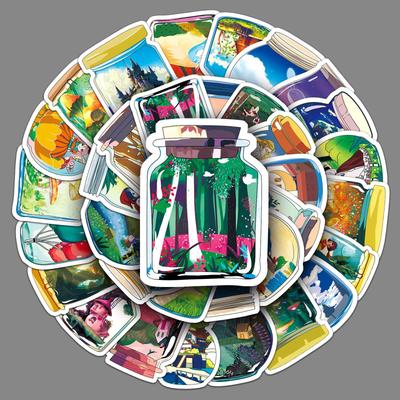 50 Bottles In The World Graffiti Personality Cartoon Stickers Decorative Mobile Phone Case Suitcase Stickers Stickers