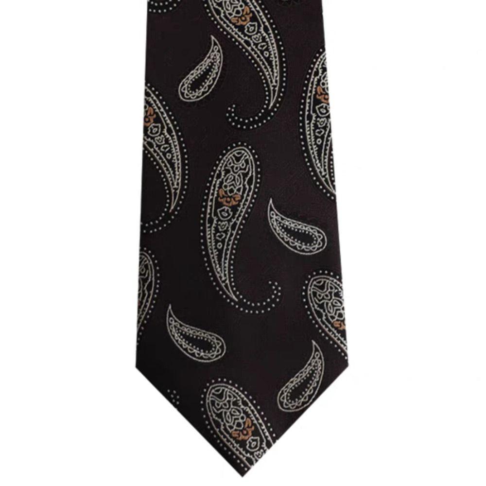 Jacquard Pattern Striped Tie 8CM Men Cravat Gentleman Shirt Necktie  Business