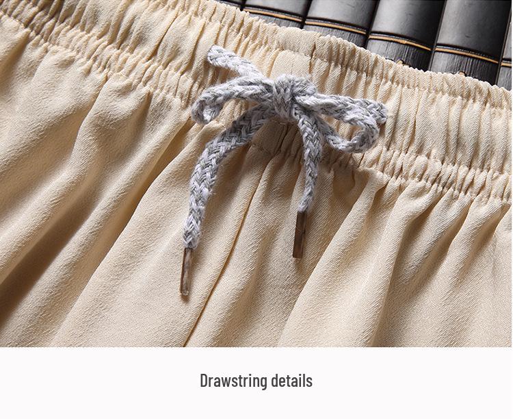 Men's Embroidered Short Sleeve Tang Suit - Loose Fit Dragon Set for Fathers and Seniors