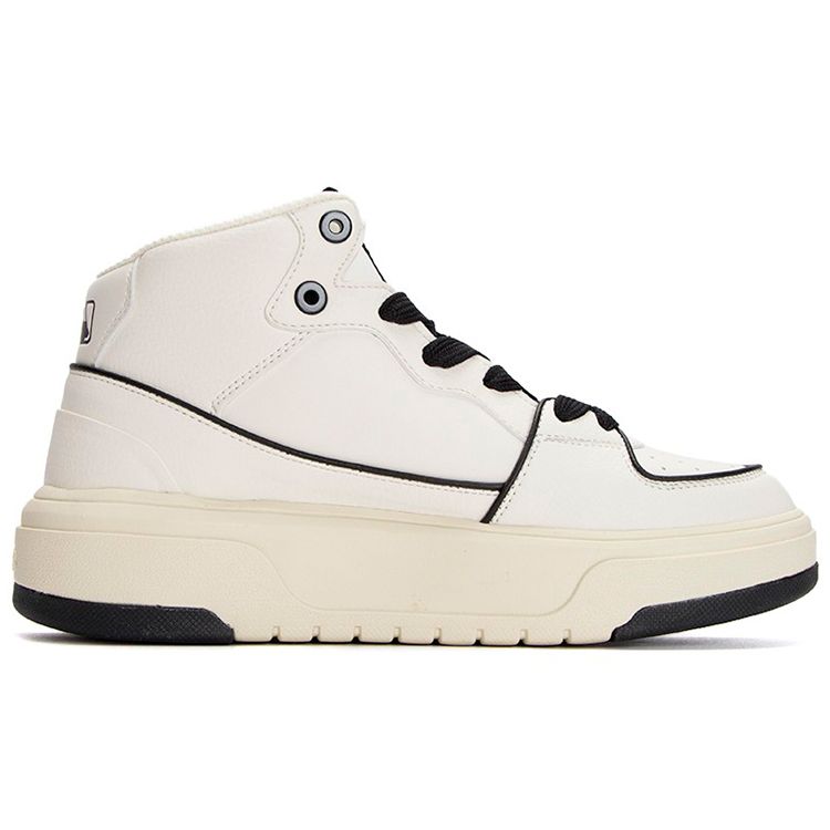 MLB Chunky Liner High New York Yankees PU Fashion High-Top Sneakers Unisex Sneakers White 3ASXCB12N-50IVS