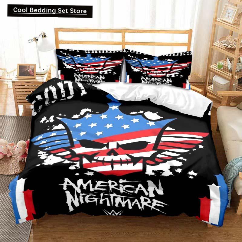 Cody Rhodes Duvet Cover Cool American Nightmare Bedding Set Soft Adult Kids Bedroom Single Double King Size Bed Set Boys Gift