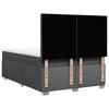 Box Spring Bed with Mattress Dark Gray 140 x 190 cm Fabric