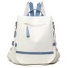 Anti-theft Backpack Female Color Contrast Large Capacity Backpack Casual Ladies Fashion Bag