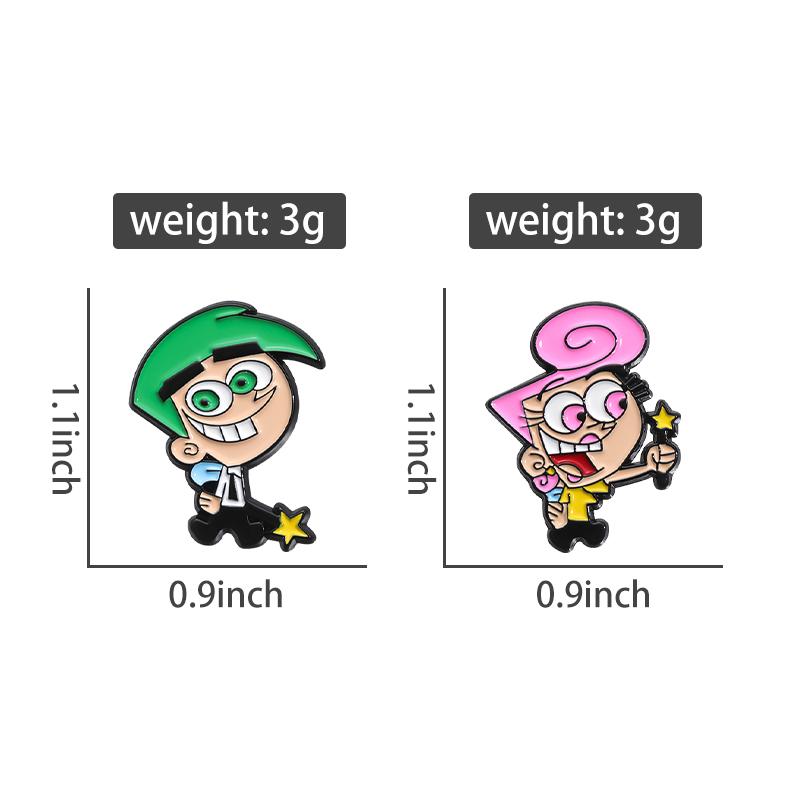 Anime Characters Enamel Pins Custom Boy And Girl Brooches Lapel Badges Cartoon Jewelry Gift for Kids Friends