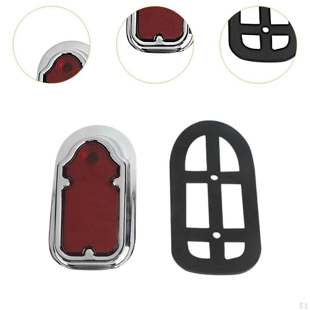 Motorcycle Brake Tail Lamp Indicator Rear Universal Red Lens High Performance Wear Resistant