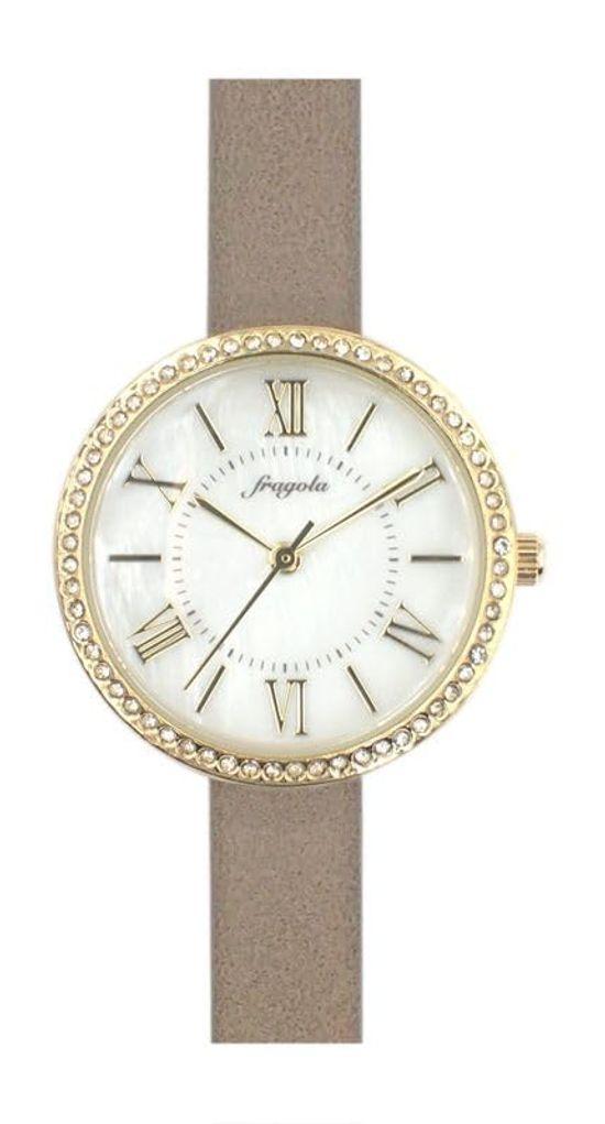 

[Follow] Watch fragola Stone Bezel Band Watch N03823A-1 MOC Women s Gray