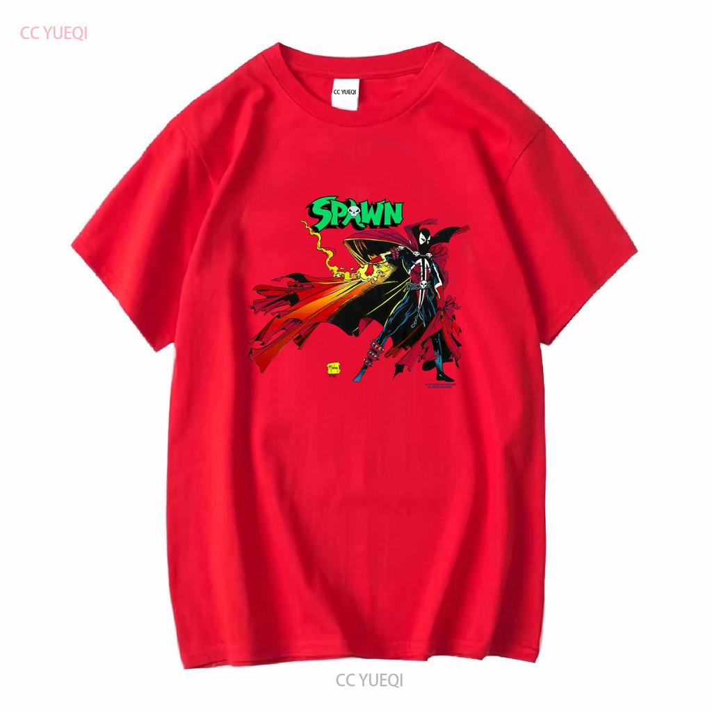 Vintage Spawn T Shirt Cotton All Size KV8959 long sleeves vintage Washed streetwear Comfortable designer clothes Stretched Soft