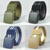 Black Automatic Buckle Nylon  Belt  Waist Canvas Belts Outdoor Strap Travel Sports Belt for Men and Women