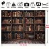 A Polyester Vintage Bookshelf Background Banner - Ancient Library Book Photography Background, Universal Festival