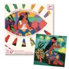 DJECO Jeco Inspired by Polynesia Drawing Paints Drawing Set Art Experience Masterpiece Educational Toys Crafts Illustration Painter Age 6 7 8 9 10
