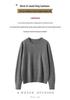 Women's 2026 Autumn Cashmere Sweater - Elegant, Round Neck, Wide Rib, Slimming, Warm.