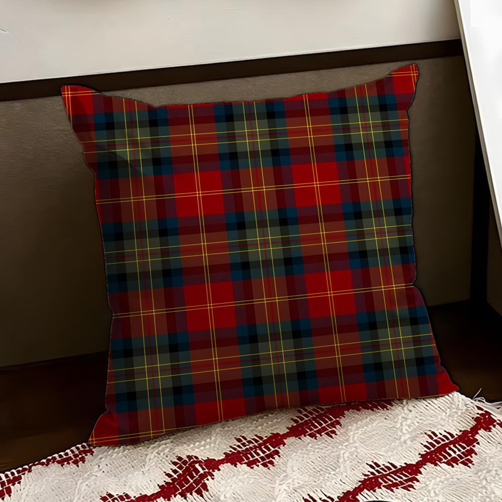 Christmas PPlaid Cushion Cover Reversible Soft Durable Pillow Cover Home  Car MultiScene Use for Daily Comfort