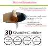 Creative Smiling Face Acrylic Wall Stickers for Kids Room Wonderful Day Living Room Bedside Decoration Kindergarten Wall Sticker