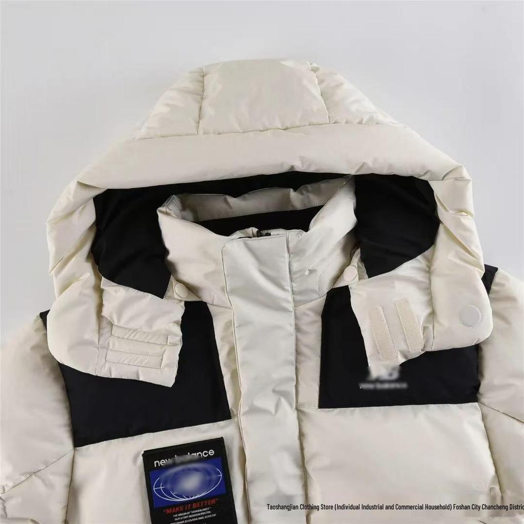 Cross-border NB Cotton Hooded Parka: Men's & Women's Windproof Warm Jacket