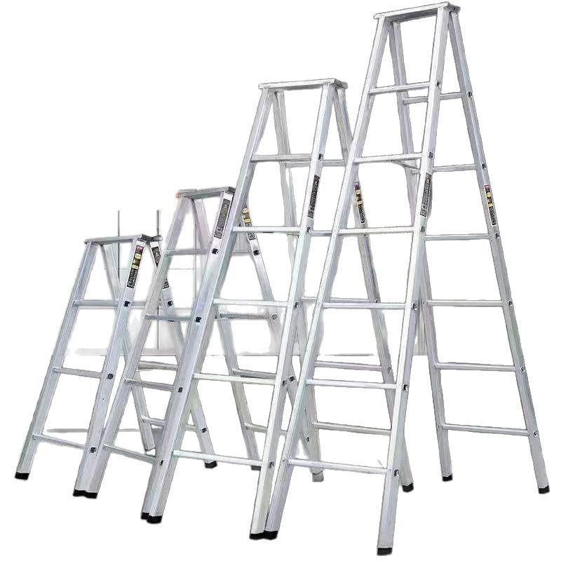 Heavy-Duty Carbon Steel Multi-Functional Folding A-Frame Ladder, 4-5 Steps, Indoor Use