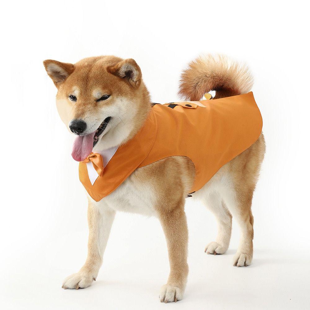 Comfortable Dog Tuxedo Shirts Adjustable Bow Tie Collar Puppy Wedding Costume  Birthday Party