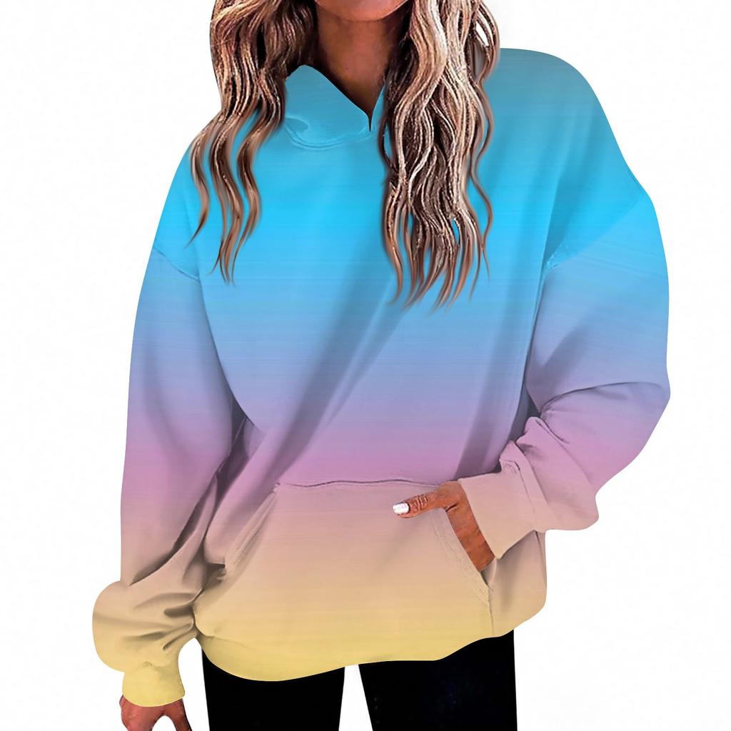 Women's Fashion Daily  Casual V-Neck Long Sleeve Printed Top