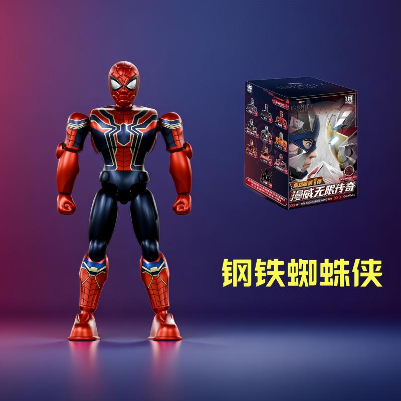 ZD Infinity Saga Action Figure Iron Man Spider Man Captain America War Machine Black Panther Assemble Collection Model Doll Toys