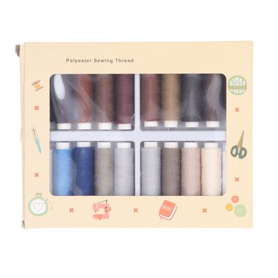 20 Farben Nähgarn-Sets 328ft Polyester-Nähgarn Mehrzweck-DIY-Nähgarnspulen