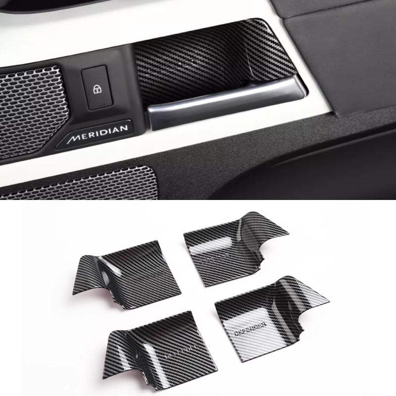 For Land Rover Defender 90 110 130 2020-2024 car styling ABS Car Inner Door Bowl Cover Trim Sticker Car Accessories YU0