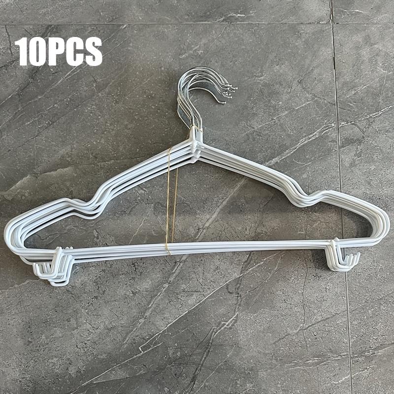 

10 шт. Вешалка для одежды с крючками, Прочная бытовая вешалка для одежды, Противоскользящая и не оставляющая следов, Вешалка для сушки одежды для студенческого общежития