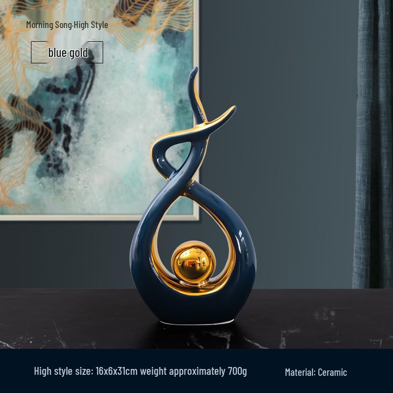 Luksusowa Ceramiczna Ozdoba w Stylu Europejskim do Wystroju Domu lub Biura