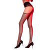 Side Hollow Seamless Crotch Stockings Buckle Type Aurora Oil Bright Sexy Black Silk Temptation Thin Red Edge Suspender Socks Free