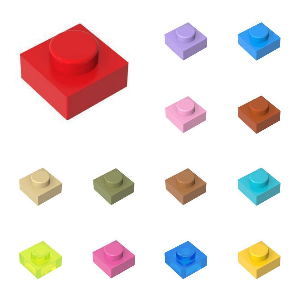 50pcs 3024 30008 Plate 1 X 1 Bricks Toys For Technical Buildings Blocks Toys For Children Gift Compatible with Assemblage DIY MO