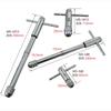 Adjustable M3-8/M5-12 T-Handle Ratchet Tap Wrench - Metric Male Thread Creator (Durable, High-Strength Workshop Hand Tool)