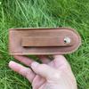 PU Leather Universal Folding Knife Sheath Family Portable Camping Knife Pocket Knife Sheath Storage Tool Bag