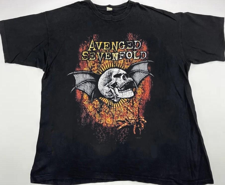 Avenged Sevenfol Metal Band Unisex Black Classic Style T-shirt QT6545