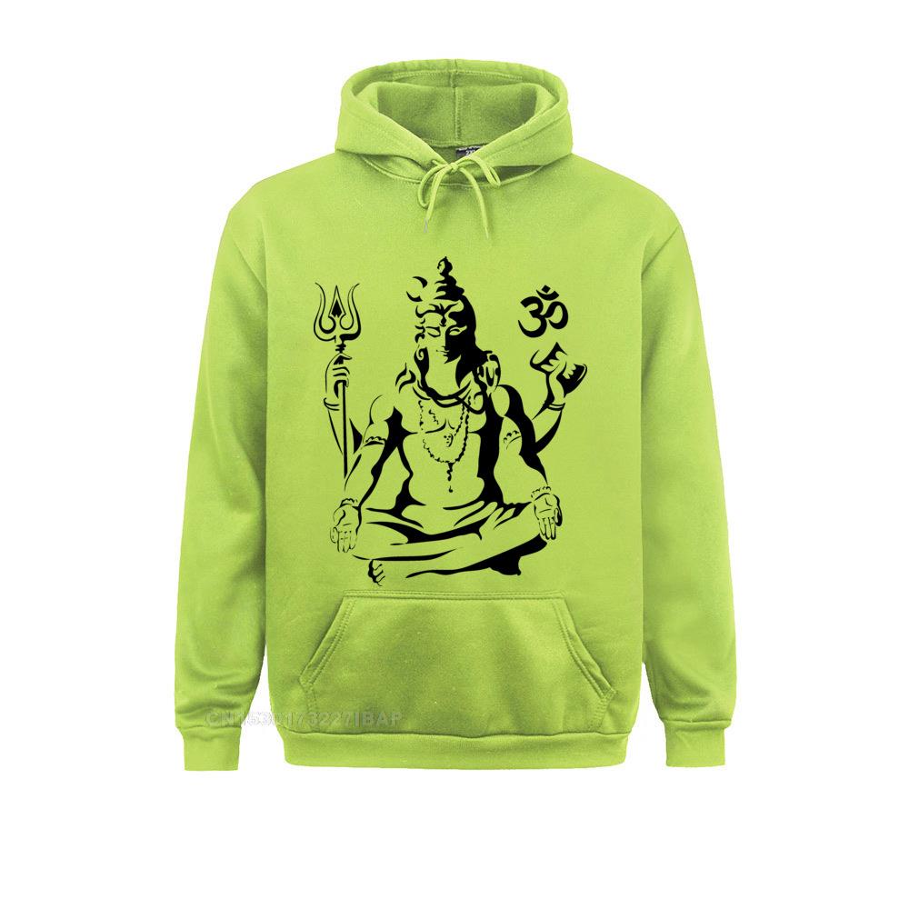 Lord Shiva Sketch Hoodie Men Long Sleeve Stylish Crewneck Cotton Clothes Travel Harajuku Hoodies For Men