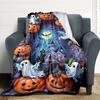 1PC Halloween Decorations Print Blanket, Soft Throw Blanket - Warm & Cozy for Couch, Bed, Office, and Travel yy250912169