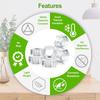 10/50pcs Acrylic Transparent Hexagon Nut M2.5 M3 M4 M5 M6 Clear Nylon Plastic Metric Hex Nuts Hardware