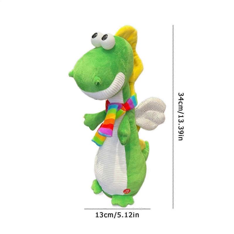 Dinosaur Electrics Toys Interactive Dinosaur Toy Musical Plushs Dinosaur s Wiggling Dinosaur Toy Rechargeable Dinosaur Toy Cute Dinosaur Plu