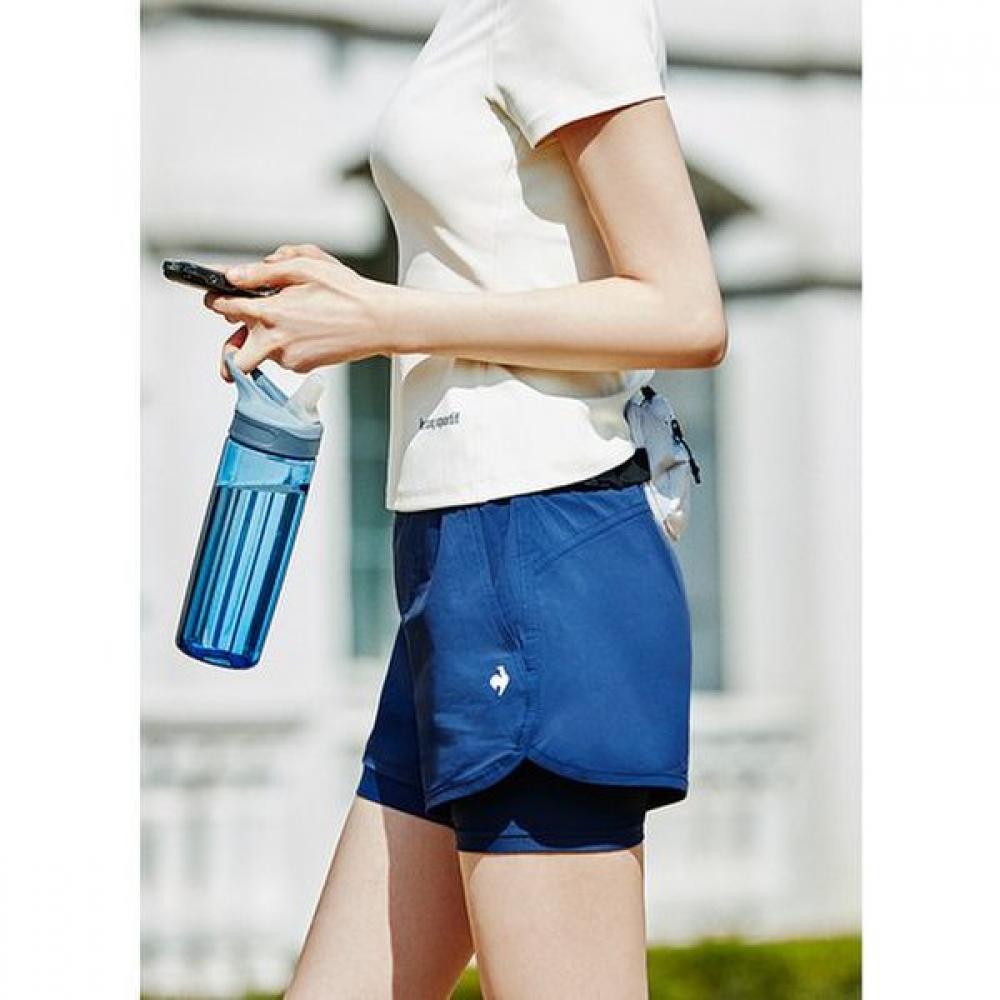 Le Coq Sportif Women S ShortS 2in1 Regular Fit 3 4 Short pantS Dnv Qq222epf41 DNV navy/70 S
