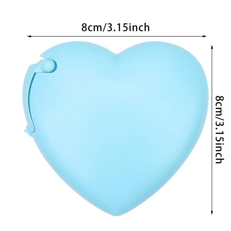 Creative Love Tape Cutter Korean Stationery Tape Holder Invisible Portable Seat Students Learn Without Hurting Their Hands