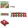 Christmas Celebration Santa Claus Pattern Banner Set With Nonwoven Fabric For Festive Wall Decor