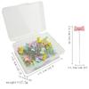 50pcs DIY Dressmaking Pins Sewing Embroidery Manual Positioning Needle with Storage Case Bowknot Patchwork Tool Sewing Accessory