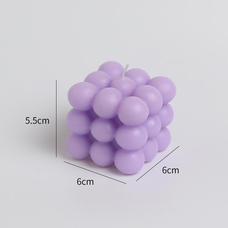 Rubik's Cube Aromatherapy Candle Mould Magic Cube Mousse Cake Mold 3D Cube Baking Mousse Silicone Cake Mold Candle Making