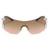 Vintage Personalized Animal Integrated Rimless Babes Outdoor Sports Glasses