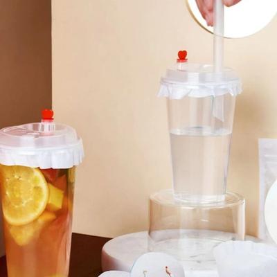 50/500 Piezas Taza de Papel para Bebidas a Prueba de Fugas Taza Redonda de Café a Prueba de Fugas Taza de Papel para Llevar Tapa a Prueba de Derrames de Café Junta