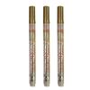 3Pcs/set White Acrylic Paint Pen for Rock Painting, Stone, Ceramic, Glass, Wood, Tire, Fabric Metal, Canvas Extra-fine Tip Black