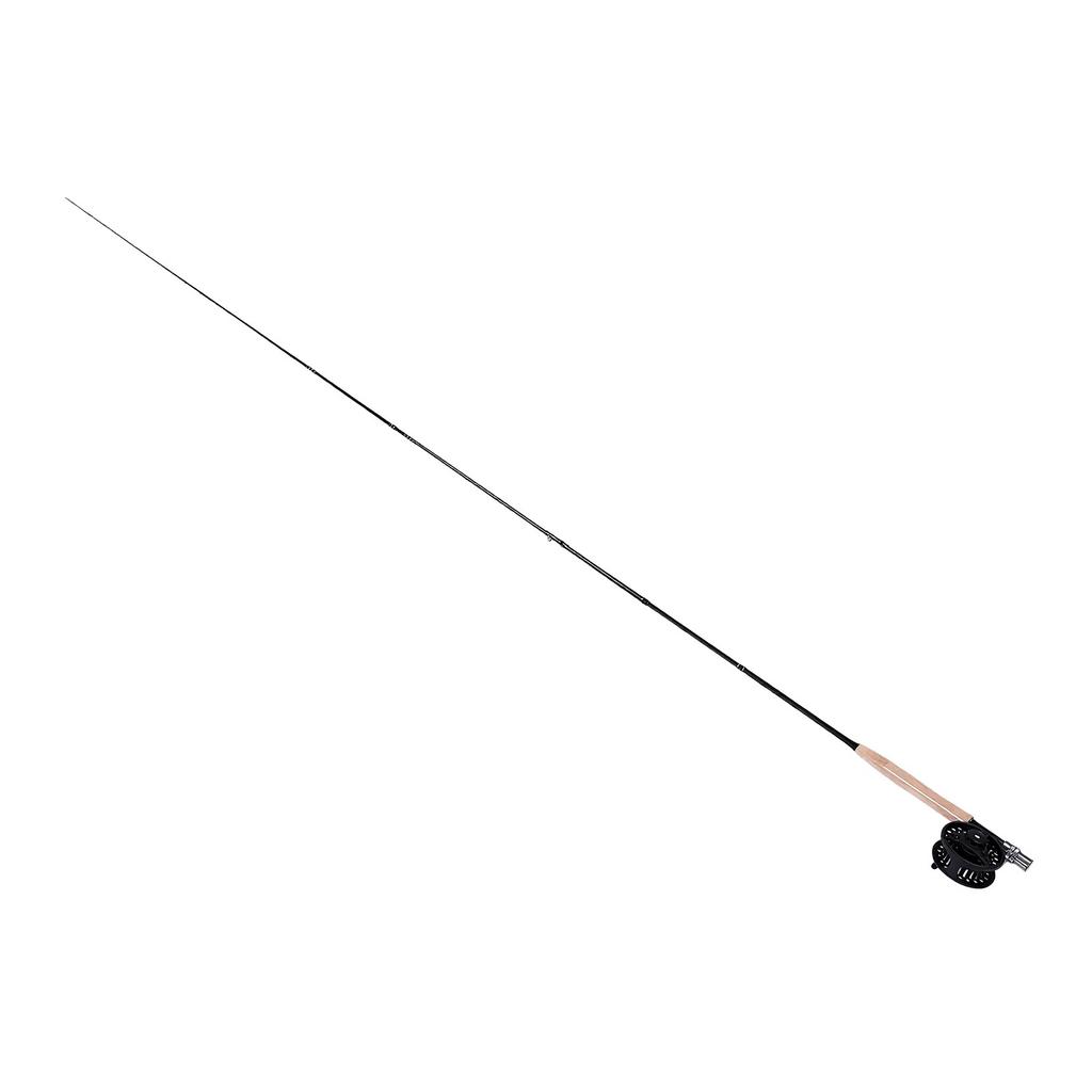 Ensemble Cannes à Pêche à la Mouche Moulinet 2,7M 4 Sections Fibre de Carbone Pointe Sensible Canne à Truite Kit Tube de Cannes Portable Pêche à la Mouche
