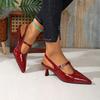2025 New Elegant T Strap Thin Heel Pumps Women Fashion Designer High Heels Sandals Shoes Sexy Party Dress Shoes Zapatos Mujer