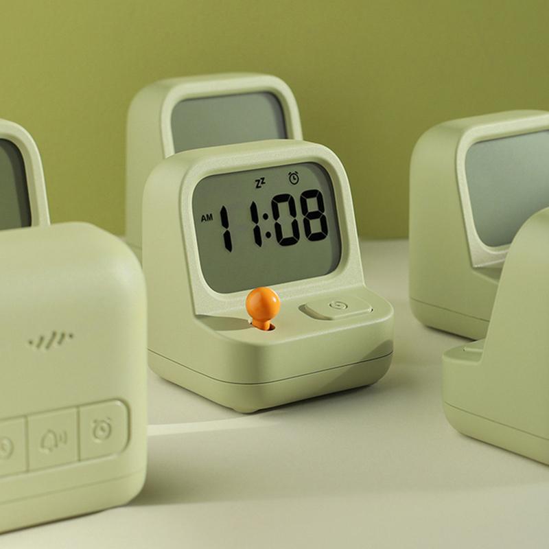 

Alarm Clocks Snooze Digital Clock Novelty Silent Table Clock Cartoon Shaped Alarm Clocks Silent Non Ticking For Kids Desk Clock