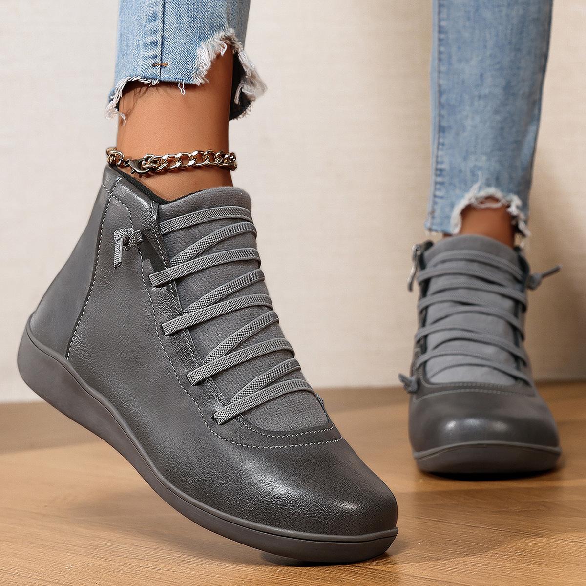 

New sneakers low boots 42 сірий колір