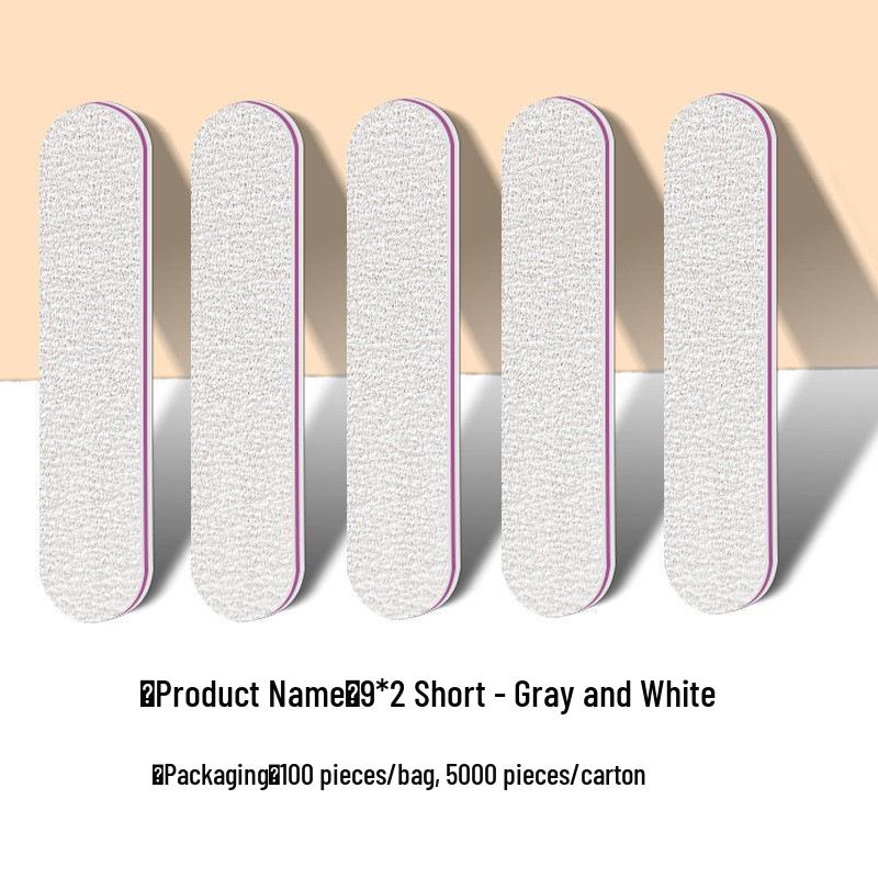 9cm Mini Double-Sided Nail File for Shaping and Polishing Acrylic Nails