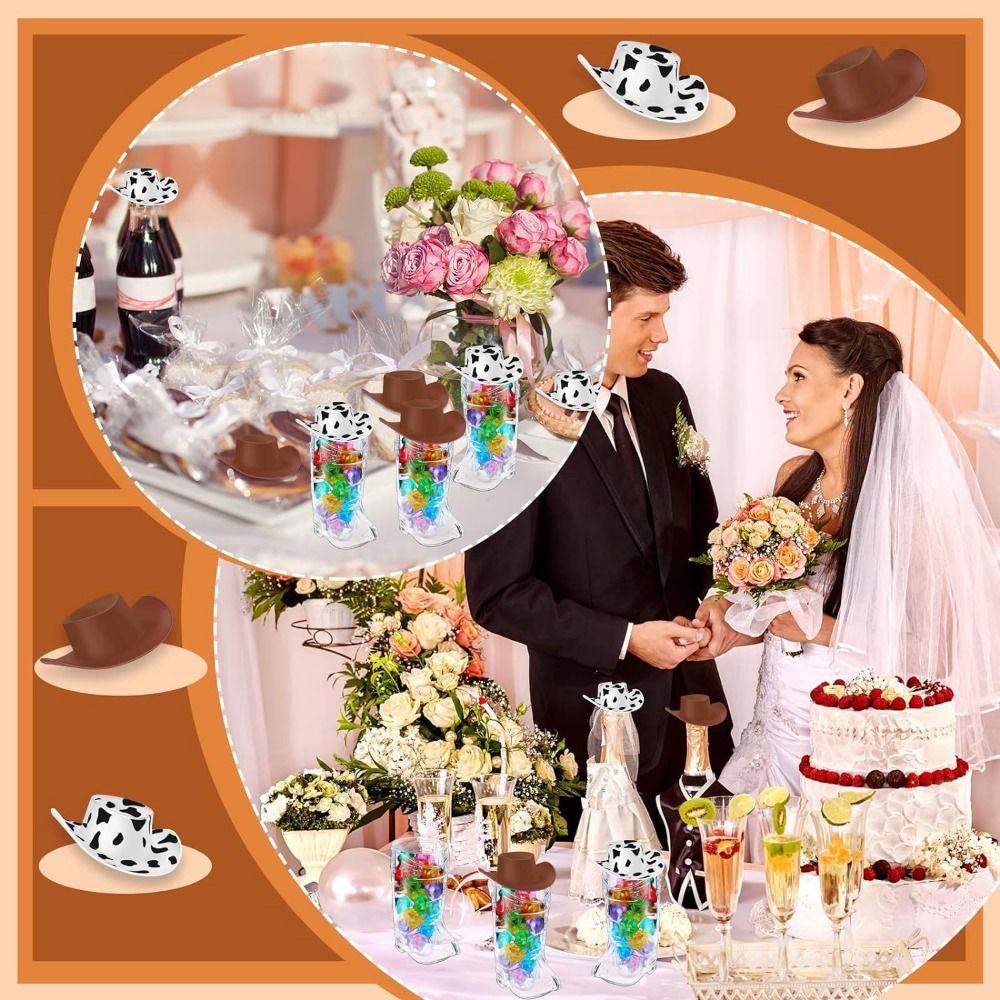 24/33 Pcs Portable Mini Plastic Boot Cups Set Miniature Hat Beer Boot Mugs  Wedding Party
