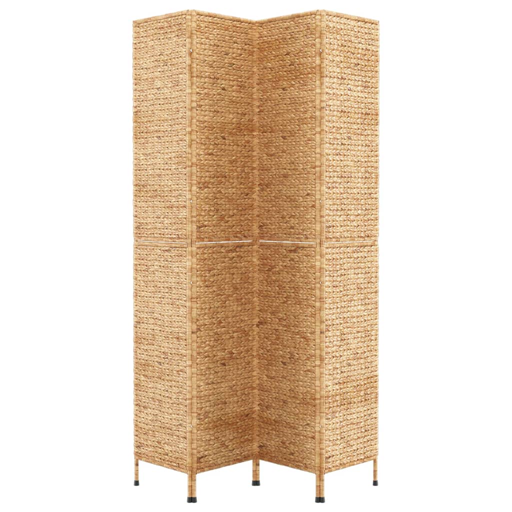 4 Panel Room Divider 163 X 180 Cm Water Hyacinth